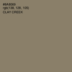 #8A8069 - Clay Creek Color Image